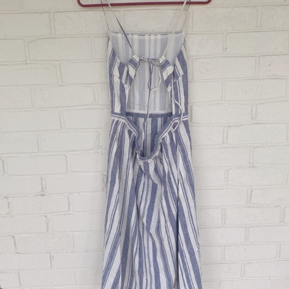 Marine Layer Lily Dress in Blue/White Stripe L - Picture 5 of 9